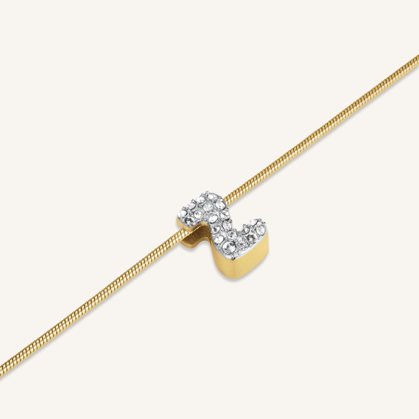 Collier lettre Z avec cristaux