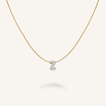 Collier lettre Z avec cristaux