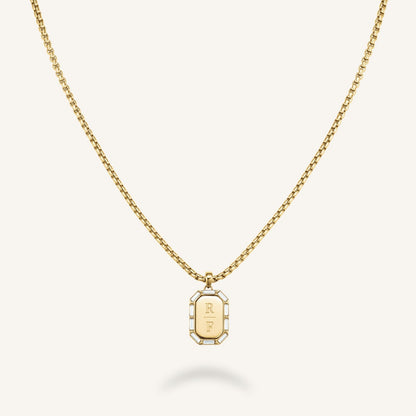 Collier Octogone Et Baguette