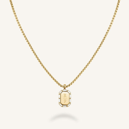 Collier Octogone Et Baguette