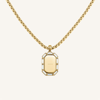 Collier Octogone Et Baguette