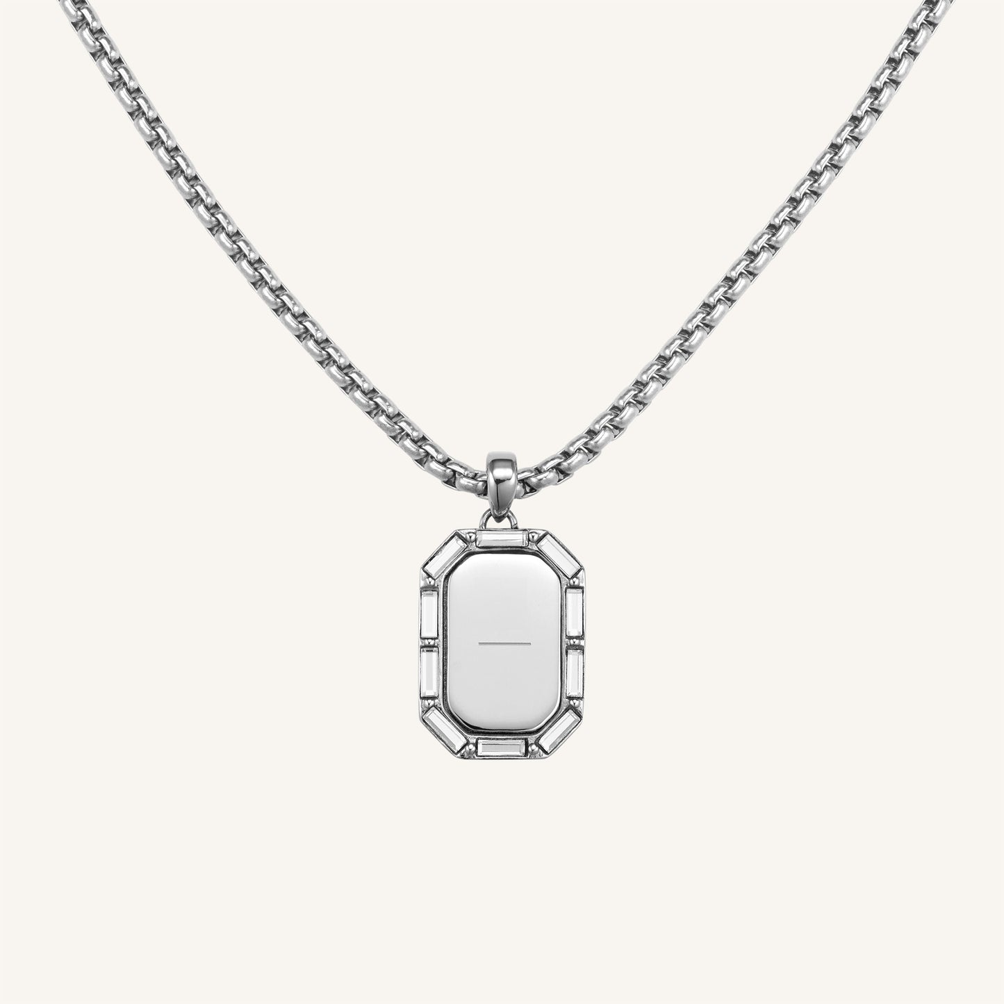 Collier Octogone Et Baguette