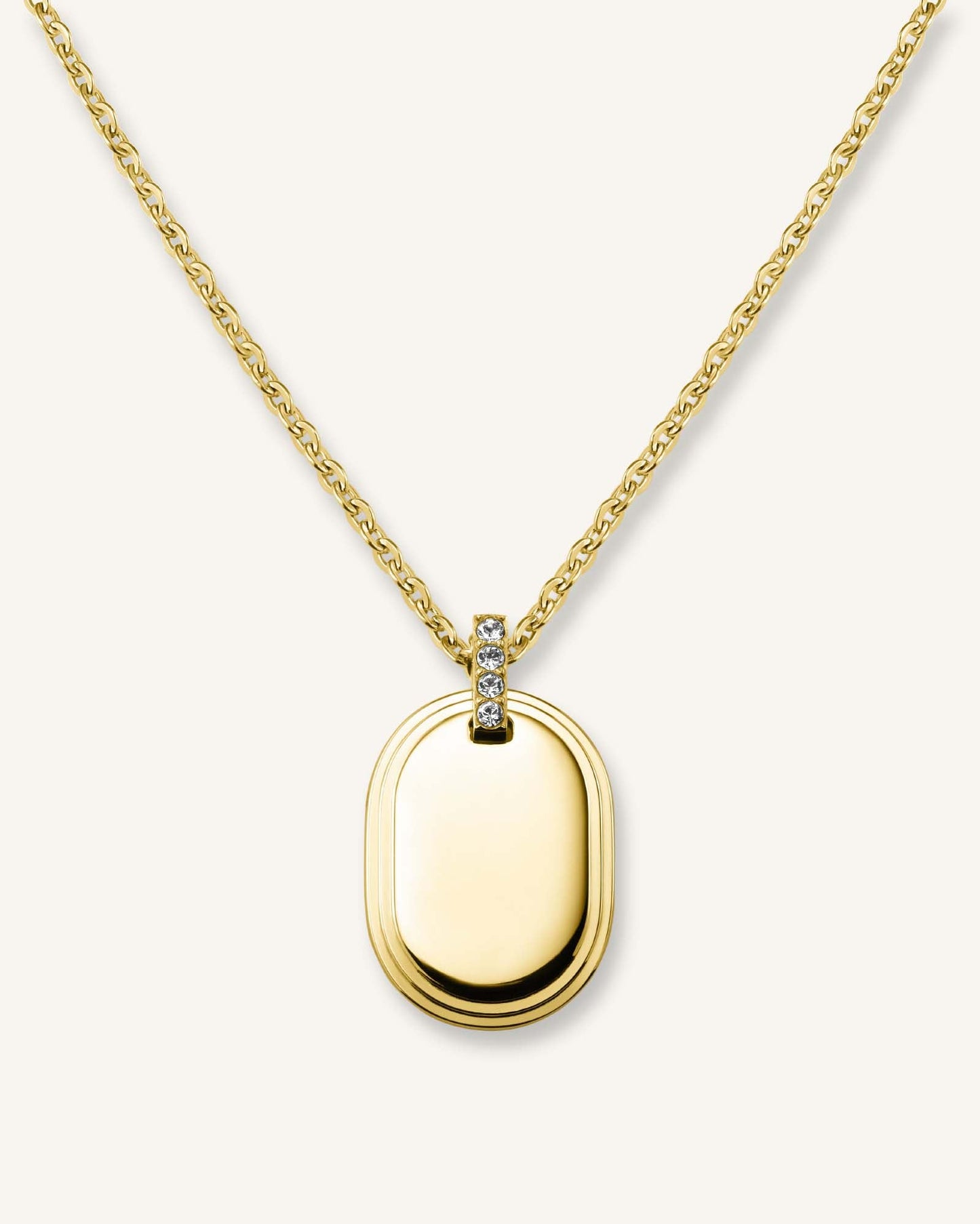 Collier Pendentif Oval
