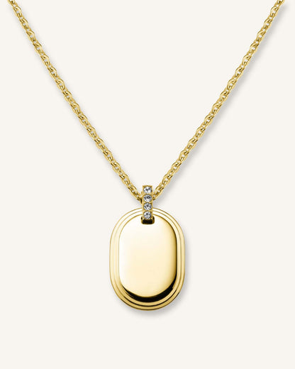 Collier Pendentif Oval