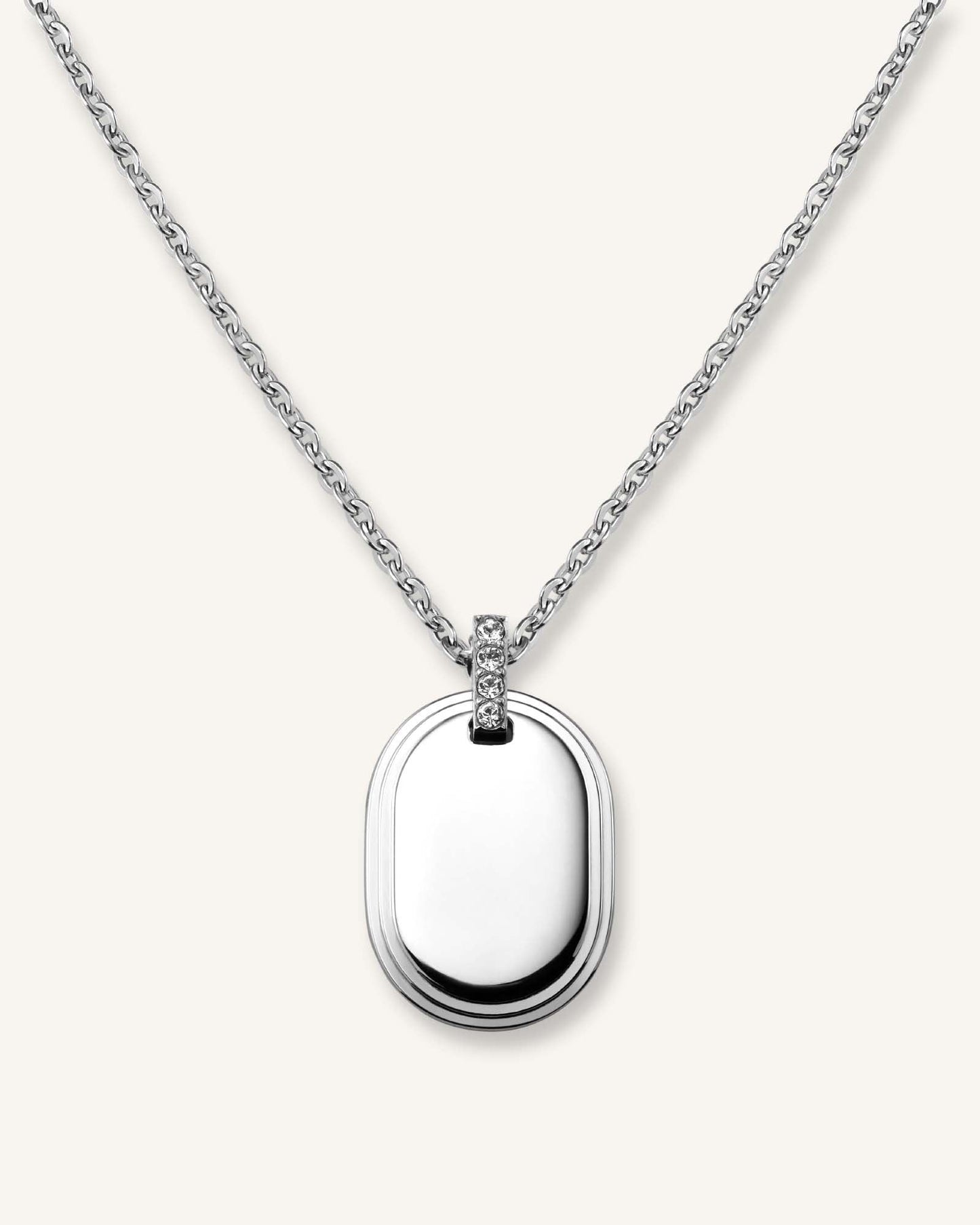 Collier Pendentif Oval