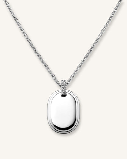 Collier Pendentif Oval