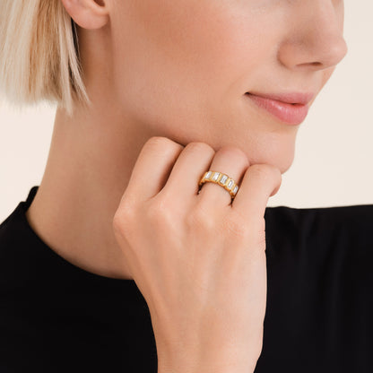 Bague multi-octogones