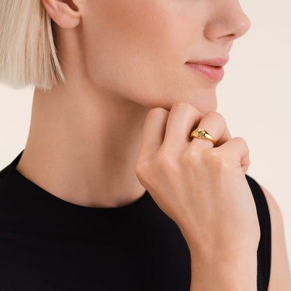 Bague Cœur Refief