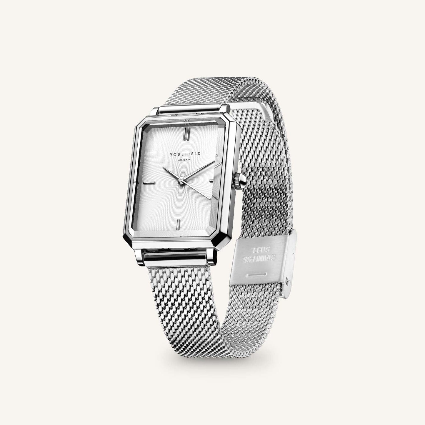 Octagon XS Maille Argent - Avec gravure