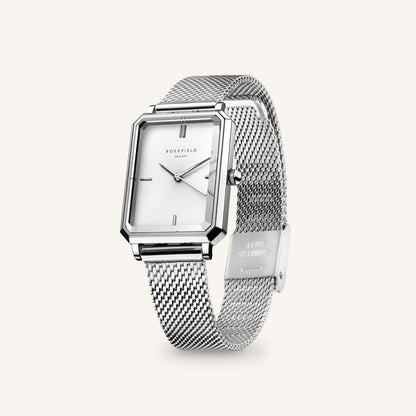 Octagon XS Maille Argent - Avec gravure