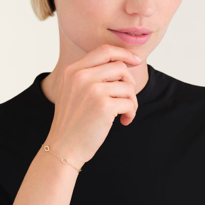 Bracelet Médaille Ovale