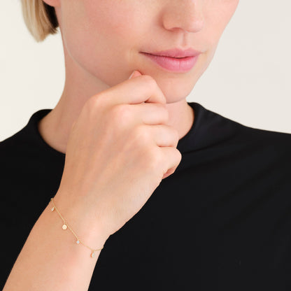 Bracelet Multi Médaillons Zirons