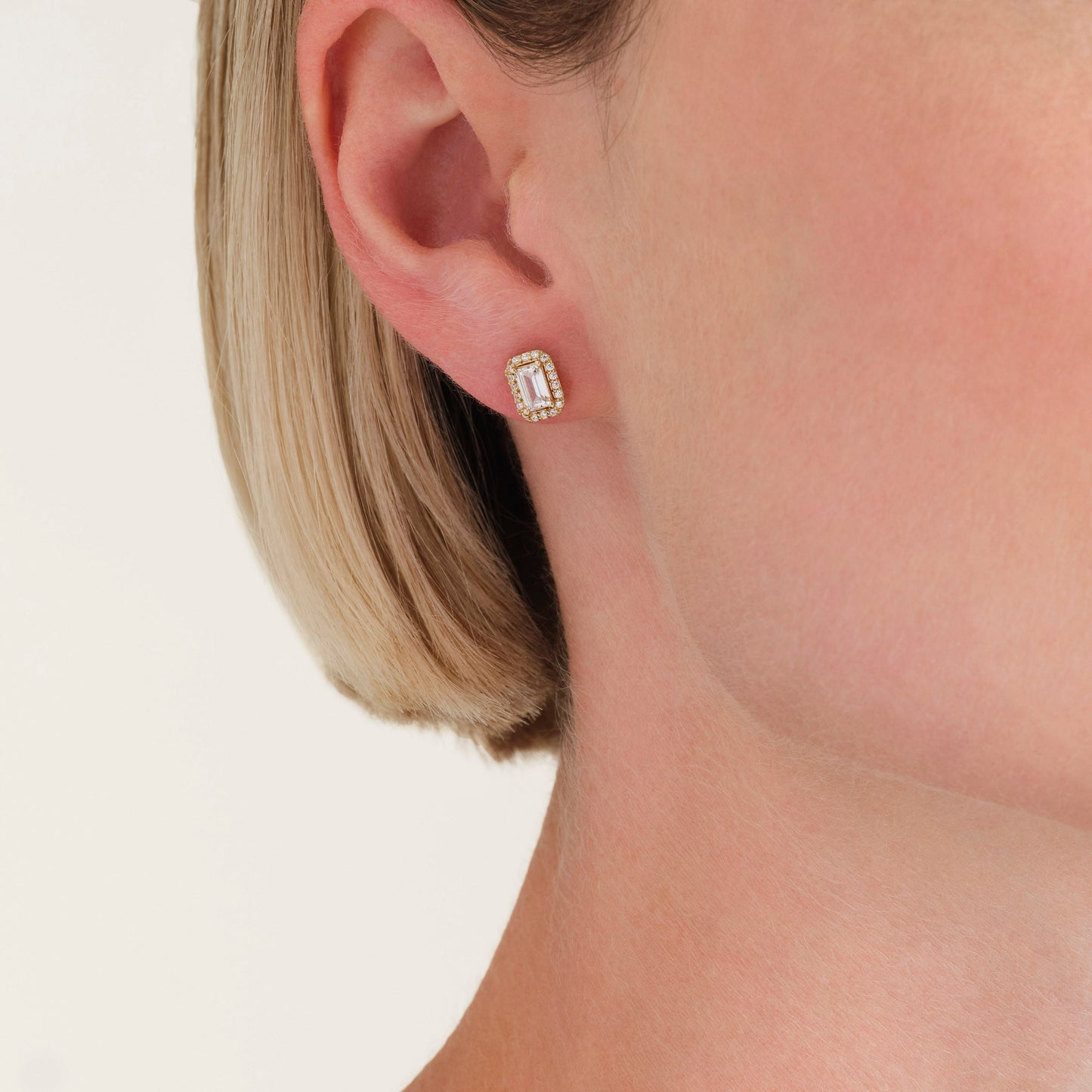 Puces Zircon Rectangle