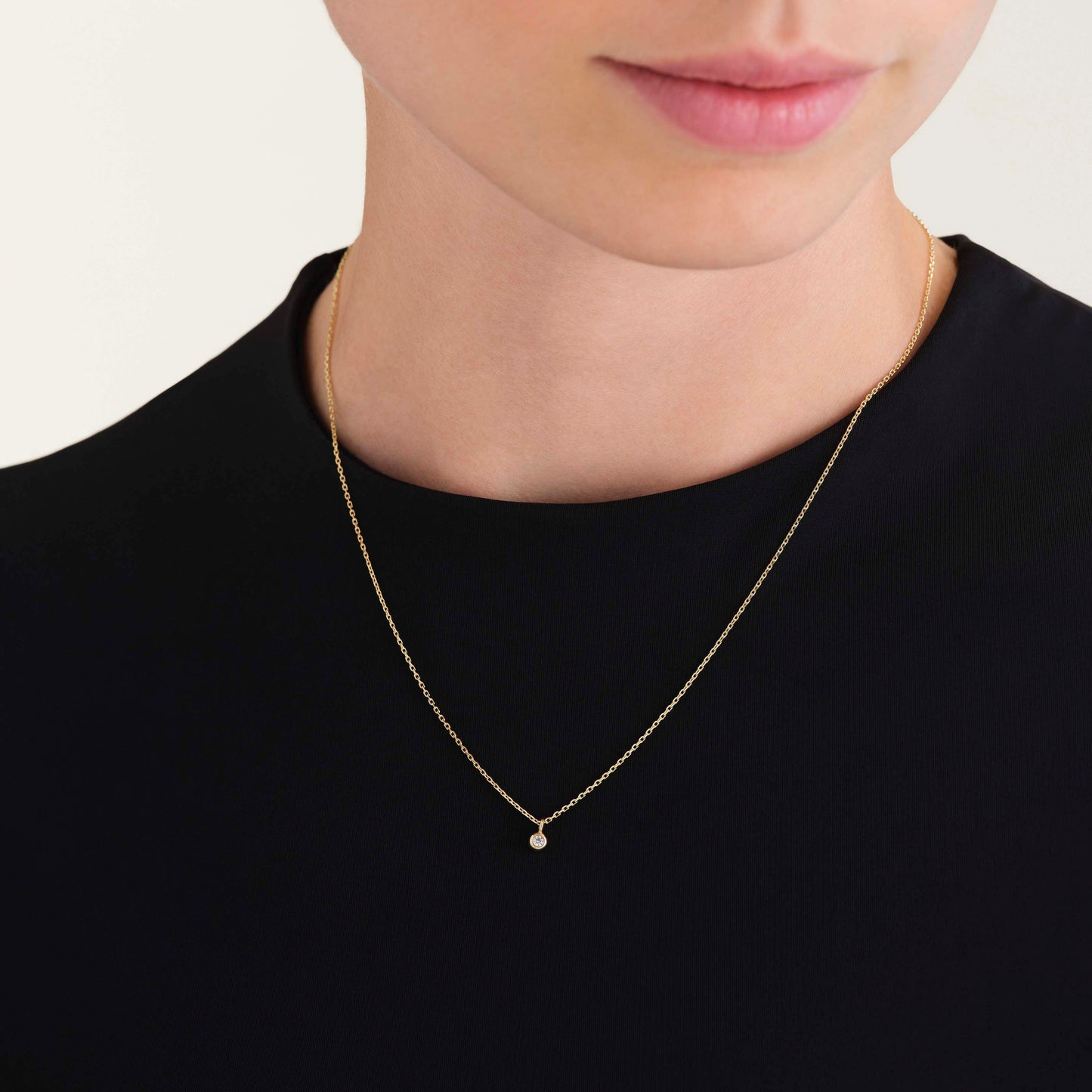 Collier Pendentif Solitaire